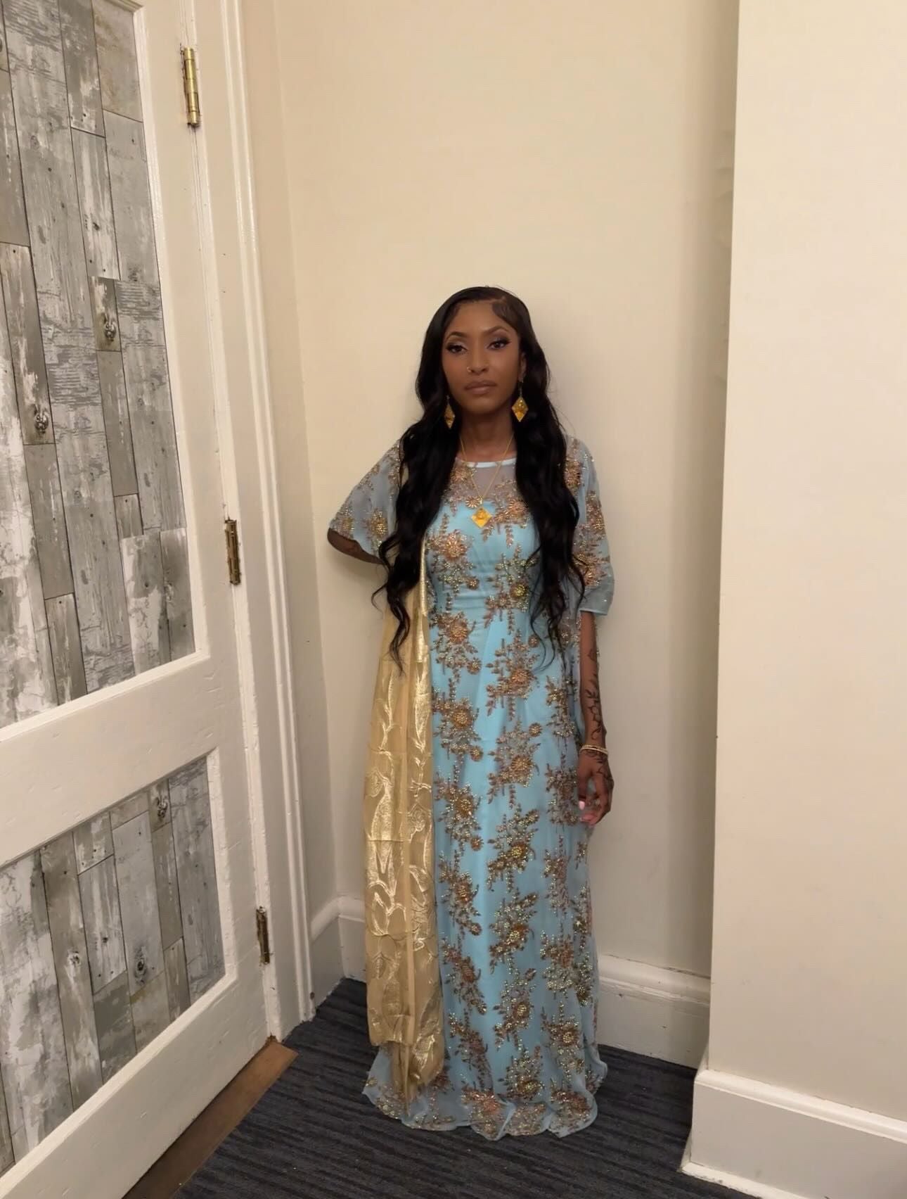 Somali Princess Jasmine Blue & Gold